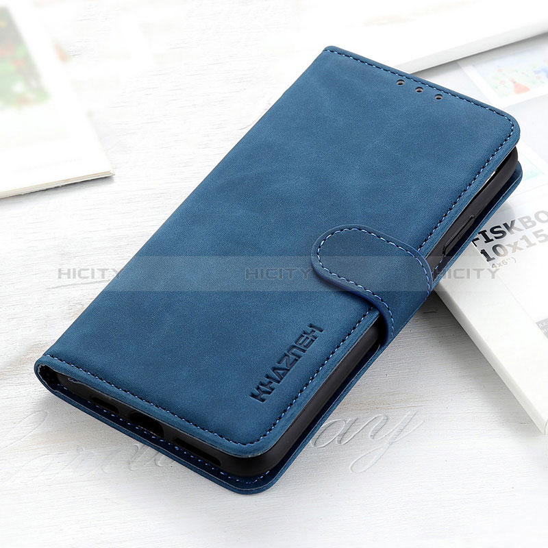 Coque Portefeuille Livre Cuir Etui Clapet KZ3 pour Google Pixel 6 Pro 5G Bleu Plus