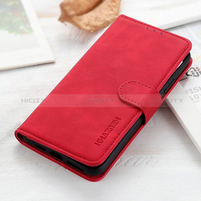 Coque Portefeuille Livre Cuir Etui Clapet KZ3 pour Huawei Enjoy 50z Rouge Plus