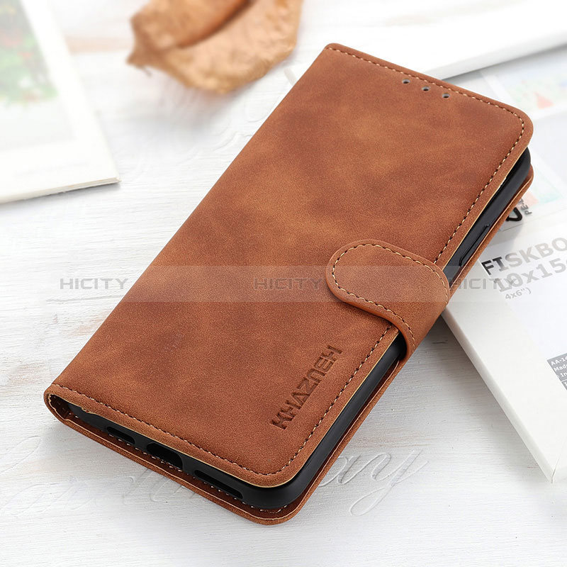 Coque Portefeuille Livre Cuir Etui Clapet KZ3 pour Huawei Honor 60 5G Marron Plus