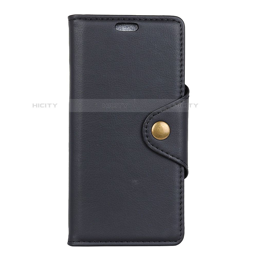 Coque Portefeuille Livre Cuir Etui Clapet L01 pour Alcatel 1 Noir Plus