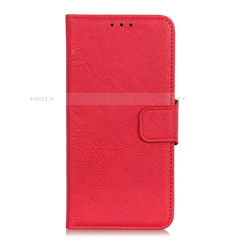 Coque Portefeuille Livre Cuir Etui Clapet L01 pour Alcatel 1S (2019) Rouge Plus