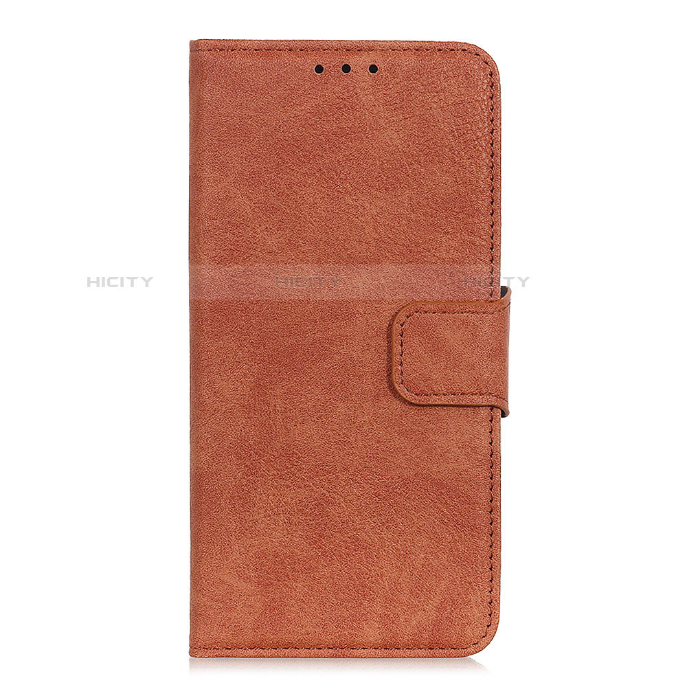 Coque Portefeuille Livre Cuir Etui Clapet L01 pour Alcatel 1X (2019) Marron Plus