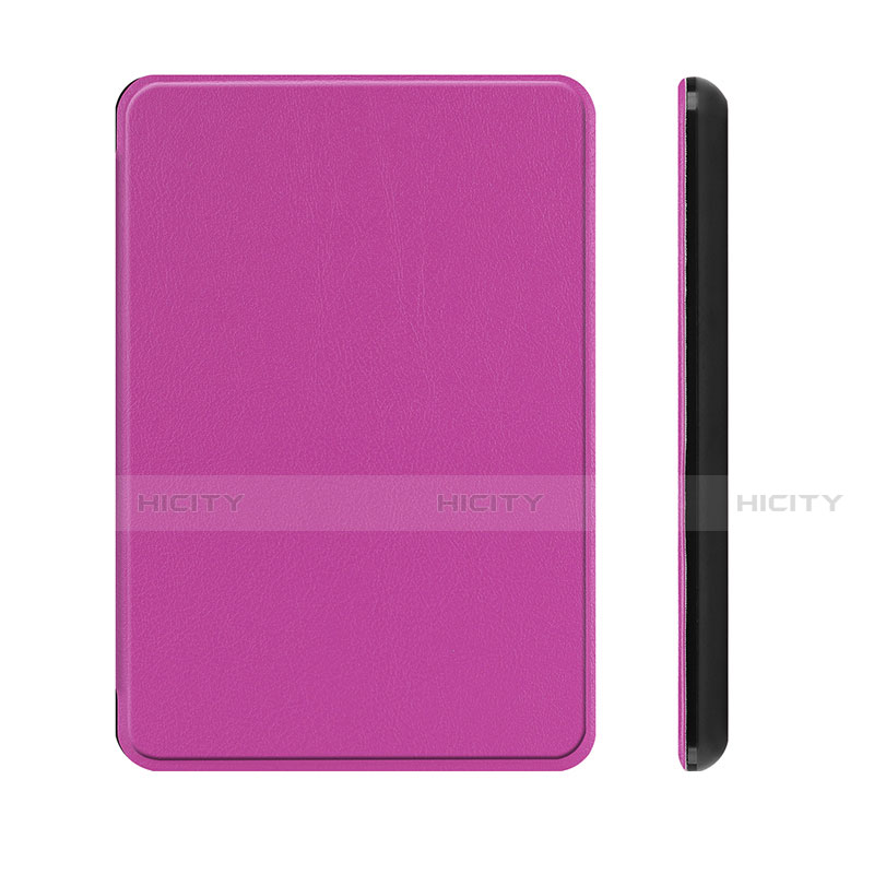 Coque Portefeuille Livre Cuir Etui Clapet L01 pour Amazon Kindle Paperwhite 6 inch Violet Plus