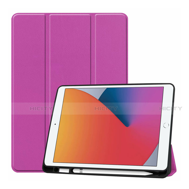 Coque Portefeuille Livre Cuir Etui Clapet L01 pour Apple iPad 10.2 (2019) Plus