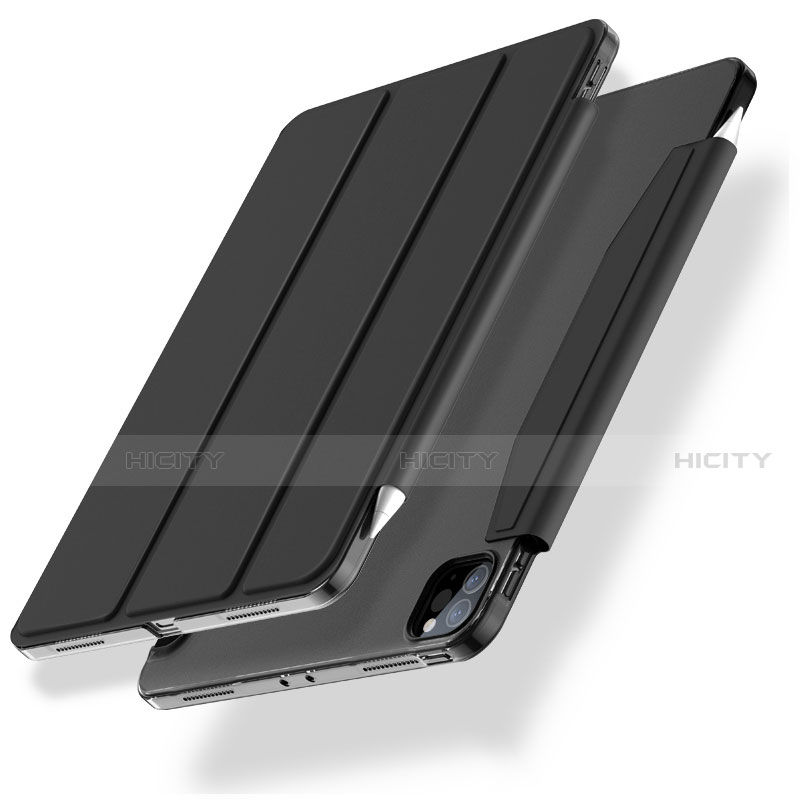 Coque Portefeuille Livre Cuir Etui Clapet L01 pour Apple iPad Pro 11 (2022) Noir Plus