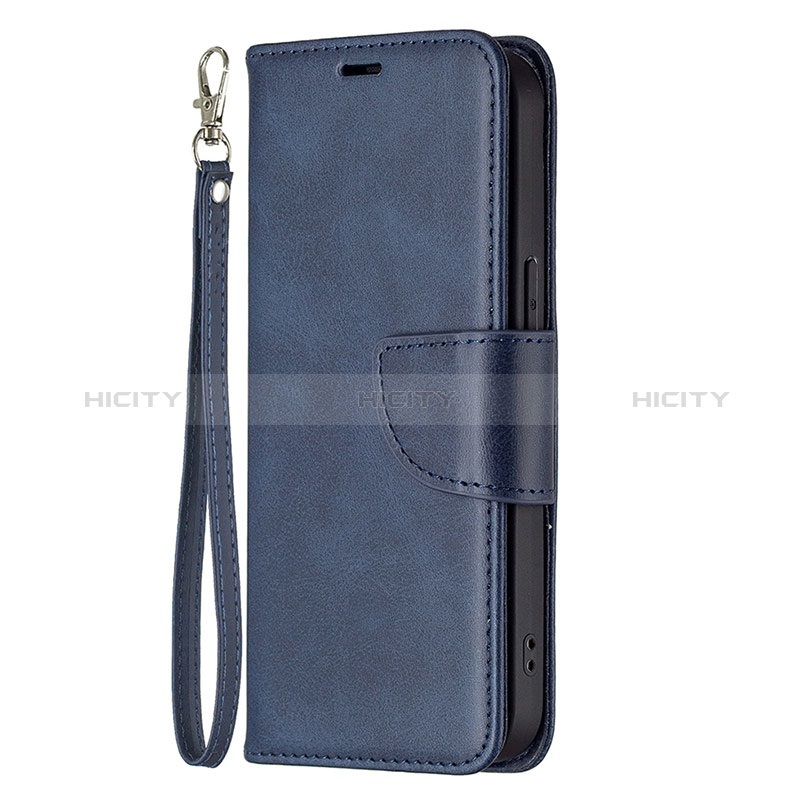 Coque Portefeuille Livre Cuir Etui Clapet L01 pour Apple iPhone 14 Pro Bleu Plus