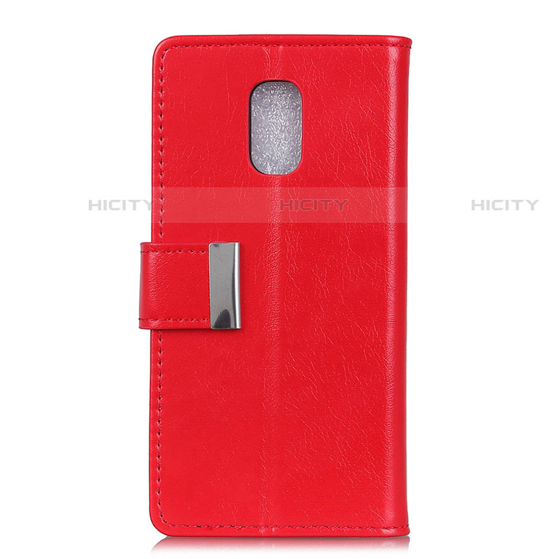 Coque Portefeuille Livre Cuir Etui Clapet L01 pour Asus ZenFone V Live Rouge Plus