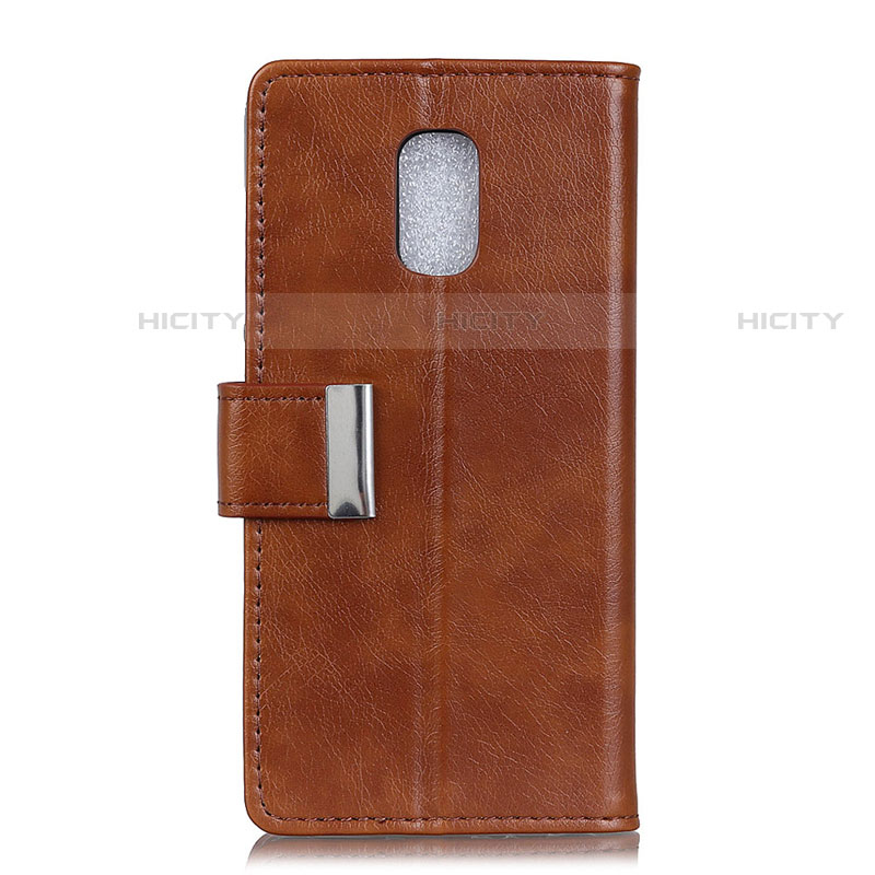 Coque Portefeuille Livre Cuir Etui Clapet L01 pour Asus ZenFone V500KL Marron Plus