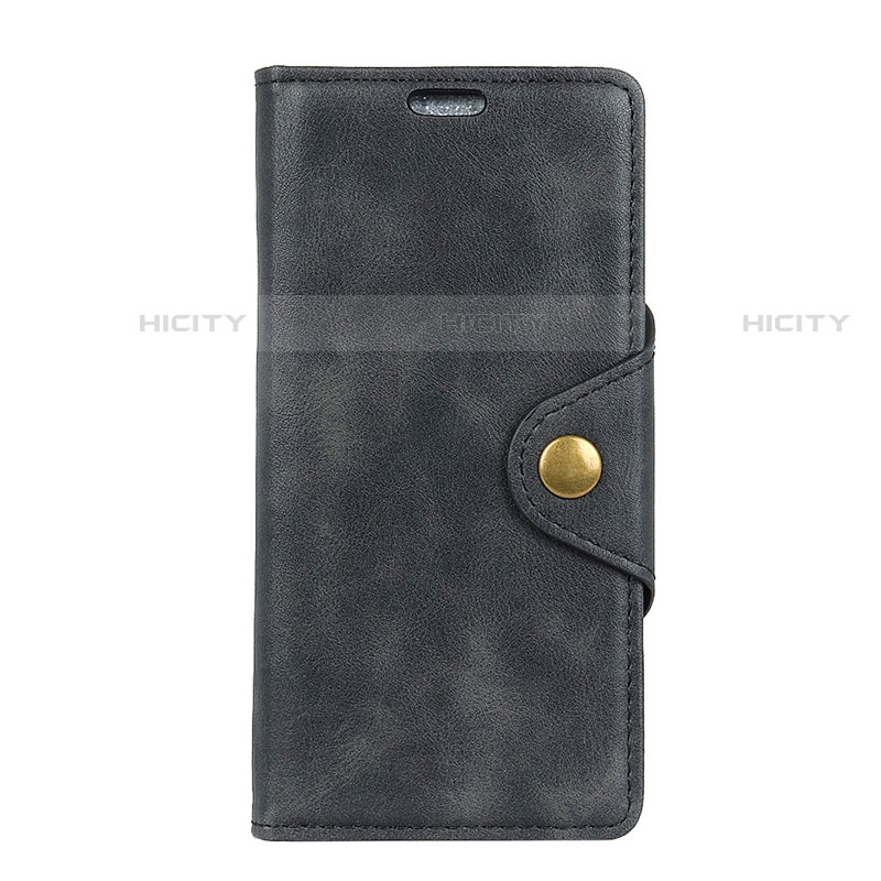 Coque Portefeuille Livre Cuir Etui Clapet L01 pour HTC Desire 12S Noir Plus