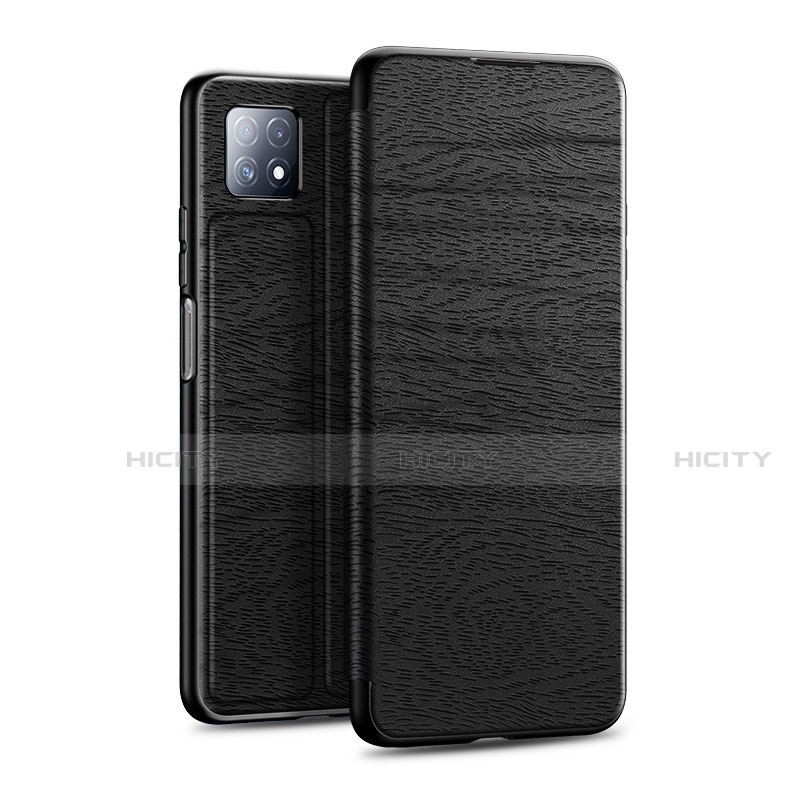 Coque Portefeuille Livre Cuir Etui Clapet L01 pour Huawei Enjoy 20 5G Noir Plus