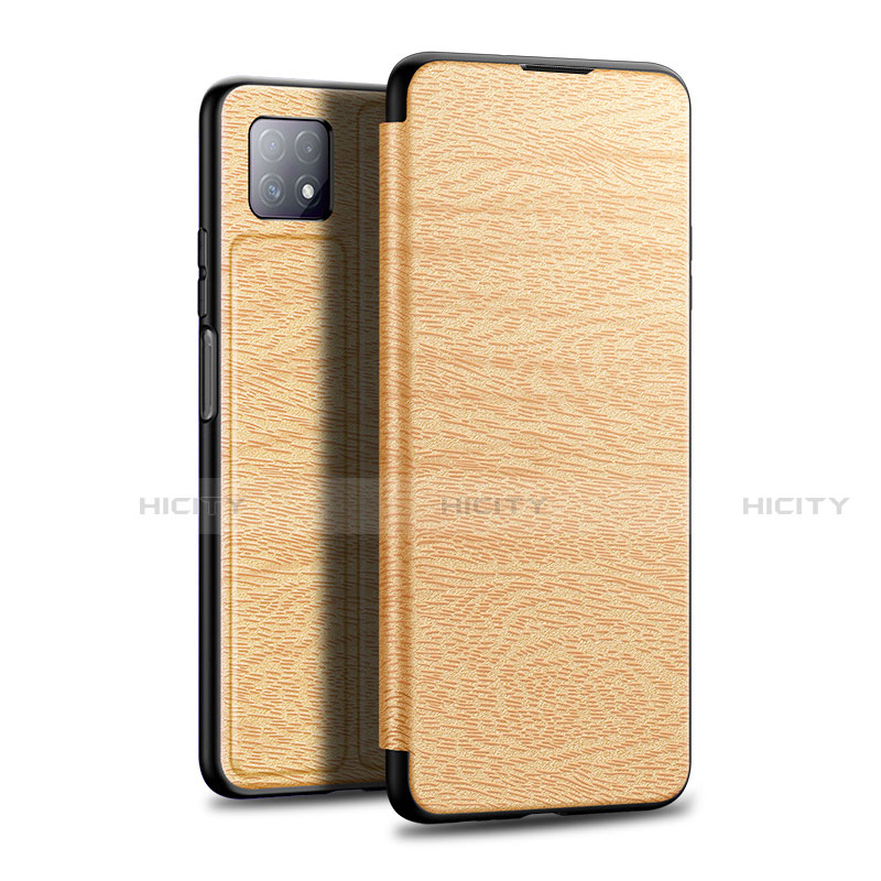 Coque Portefeuille Livre Cuir Etui Clapet L01 pour Huawei Enjoy 20 5G Or Plus