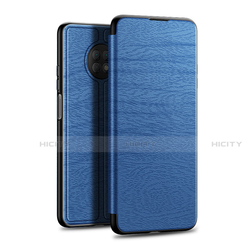 Coque Portefeuille Livre Cuir Etui Clapet L01 pour Huawei Enjoy 20 Plus 5G Bleu Plus