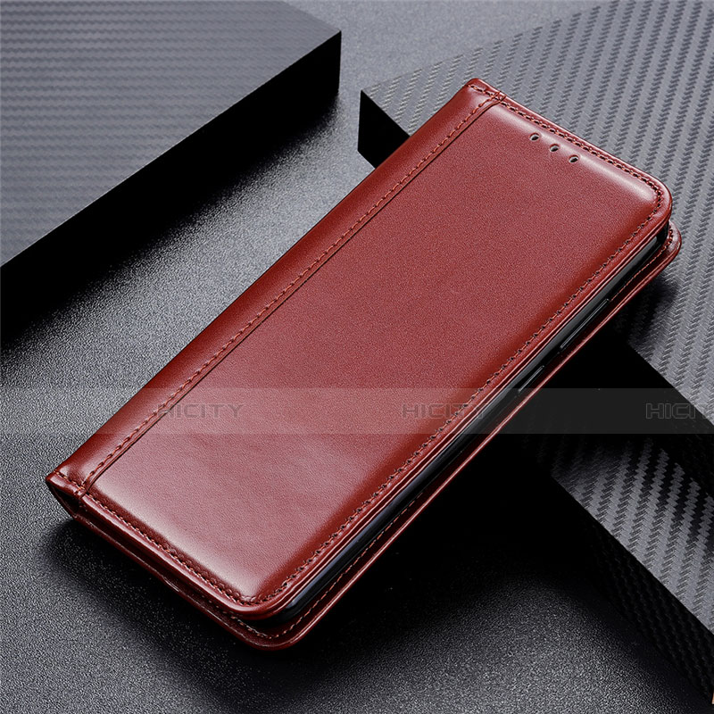 Coque Portefeuille Livre Cuir Etui Clapet L01 pour Huawei Honor 30 Marron Plus