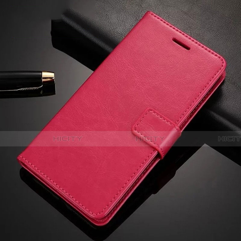 Coque Portefeuille Livre Cuir Etui Clapet L01 pour Huawei Honor 9X Rouge Plus