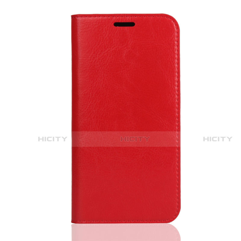 Coque Portefeuille Livre Cuir Etui Clapet L01 pour Huawei Honor Play 8 Rouge Plus