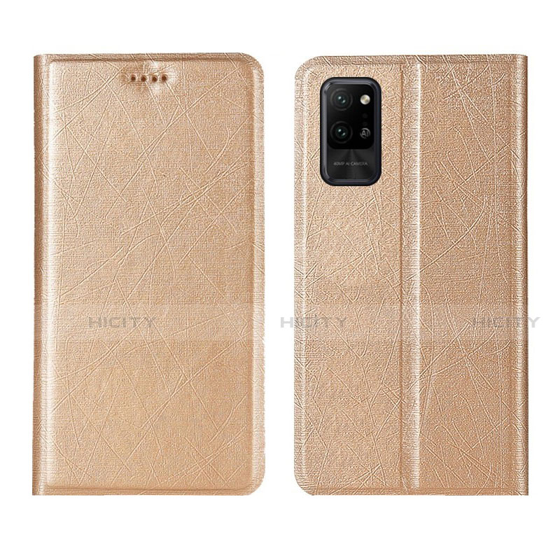 Coque Portefeuille Livre Cuir Etui Clapet L01 pour Huawei Honor Play4 Pro 5G Or Plus