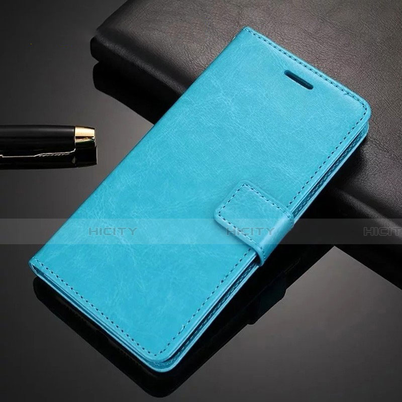 Coque Portefeuille Livre Cuir Etui Clapet L01 pour Huawei Mate 30 Lite Bleu Ciel Plus