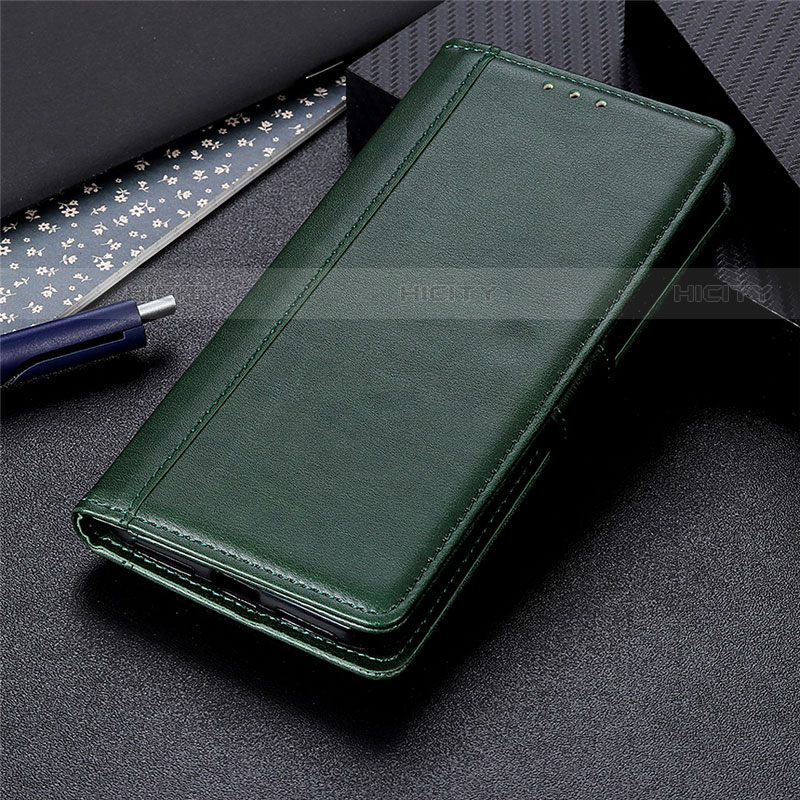 Coque Portefeuille Livre Cuir Etui Clapet L01 pour Huawei Mate 40 Pro Vert Plus