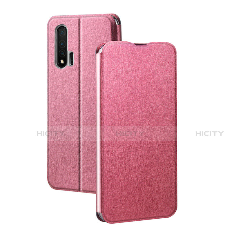 Coque Portefeuille Livre Cuir Etui Clapet L01 pour Huawei Nova 6 5G Rouge Plus