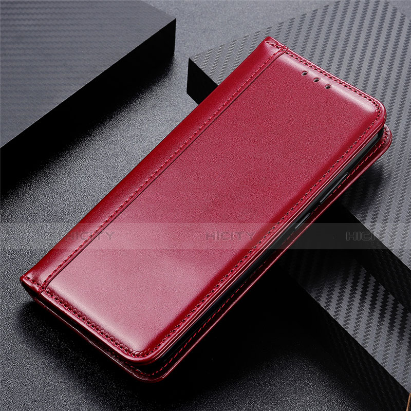 Coque Portefeuille Livre Cuir Etui Clapet L01 pour Huawei Nova 8 SE 5G Vin Rouge Plus