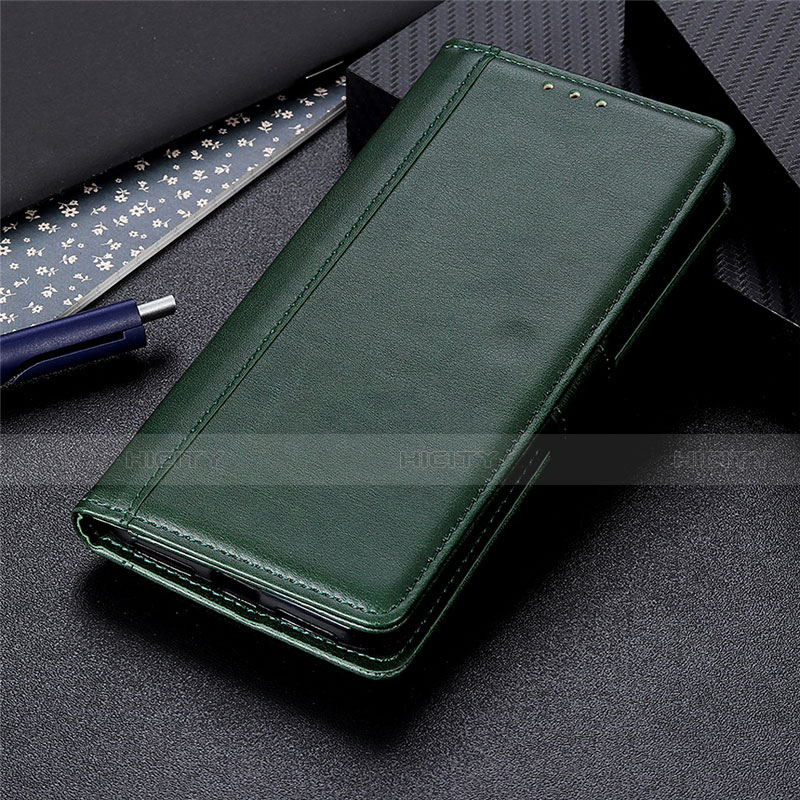 Coque Portefeuille Livre Cuir Etui Clapet L01 pour Huawei P Smart (2021) Vert Plus