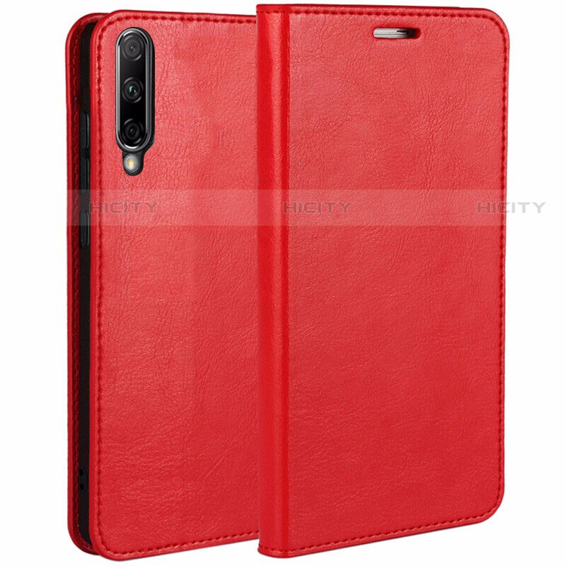 Coque Portefeuille Livre Cuir Etui Clapet L01 pour Huawei P Smart Pro (2019) Rouge Plus