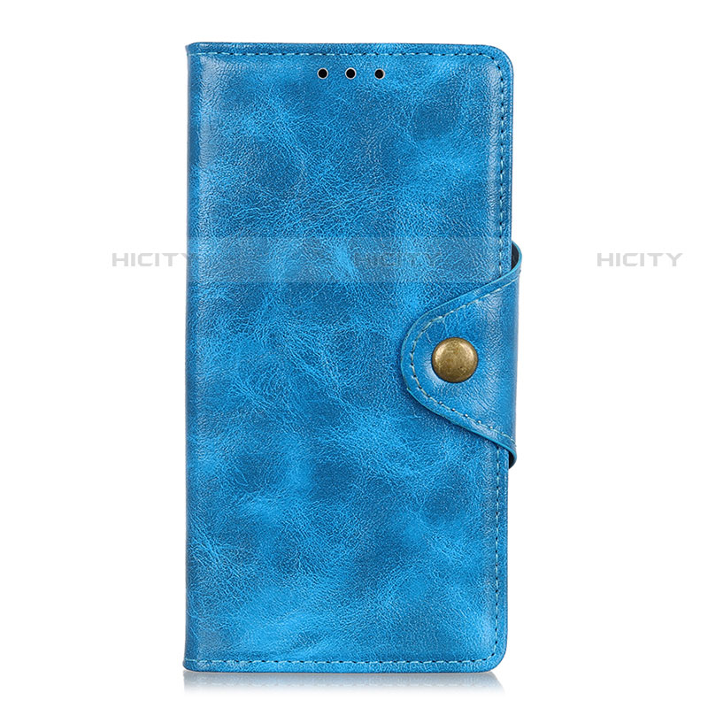 Coque Portefeuille Livre Cuir Etui Clapet L01 pour Huawei P smart S Bleu Ciel Plus