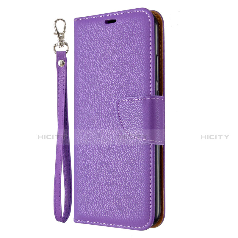 Coque Portefeuille Livre Cuir Etui Clapet L01 pour Huawei P40 Lite E Violet Plus