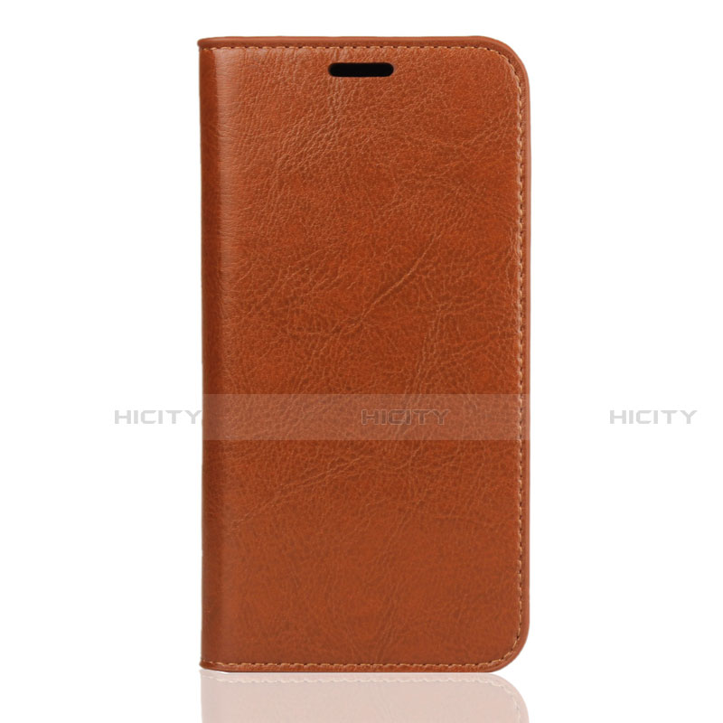 Coque Portefeuille Livre Cuir Etui Clapet L01 pour Huawei Y5 (2019) Orange Plus