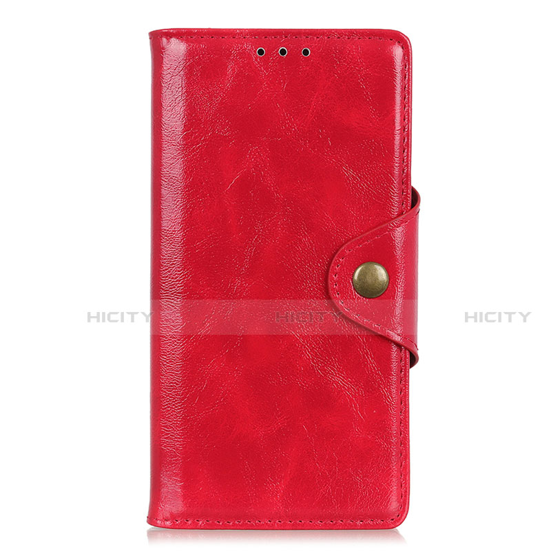 Coque Portefeuille Livre Cuir Etui Clapet L01 pour Huawei Y8p Rouge Plus