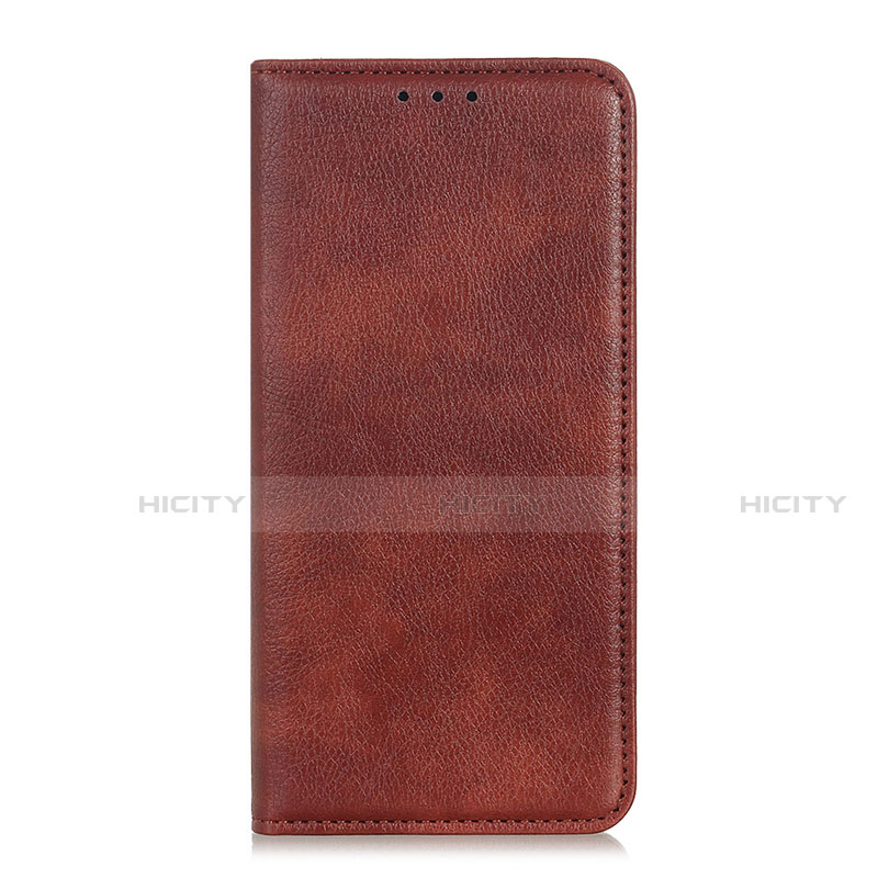 Coque Portefeuille Livre Cuir Etui Clapet L01 pour Motorola Moto G 5G Marron Plus