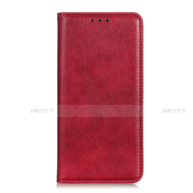 Coque Portefeuille Livre Cuir Etui Clapet L01 pour Motorola Moto G 5G Rouge Plus