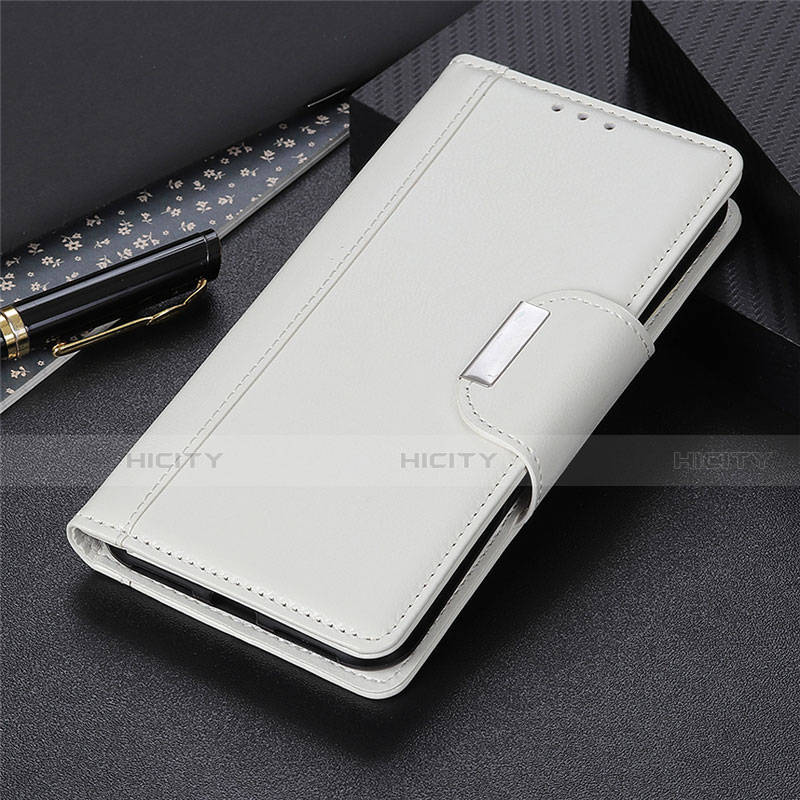 Coque Portefeuille Livre Cuir Etui Clapet L01 pour Nokia C1 Blanc Plus