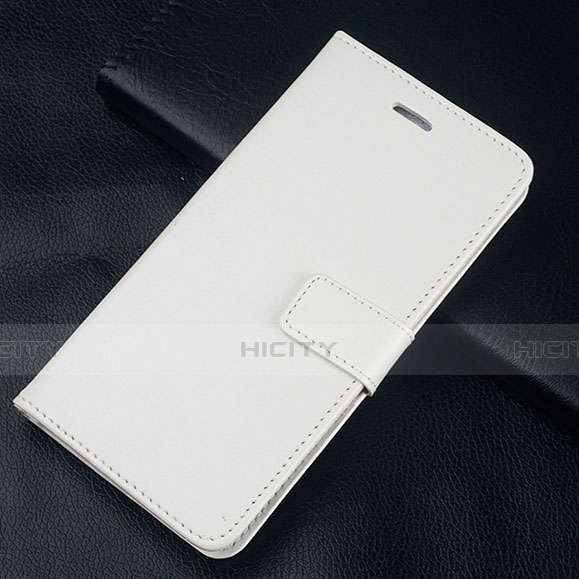 Coque Portefeuille Livre Cuir Etui Clapet L01 pour OnePlus 5T A5010 Blanc Plus