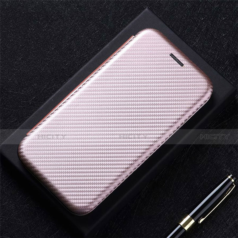 Coque Portefeuille Livre Cuir Etui Clapet L01 pour Oppo A15 Or Rose Plus