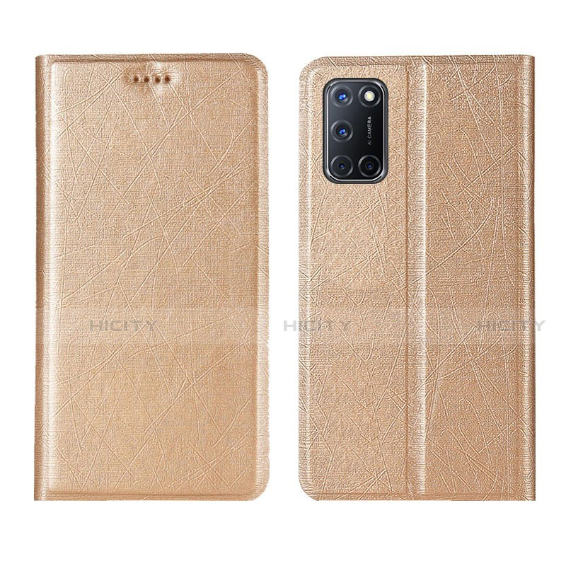 Coque Portefeuille Livre Cuir Etui Clapet L01 pour Oppo A92 Plus