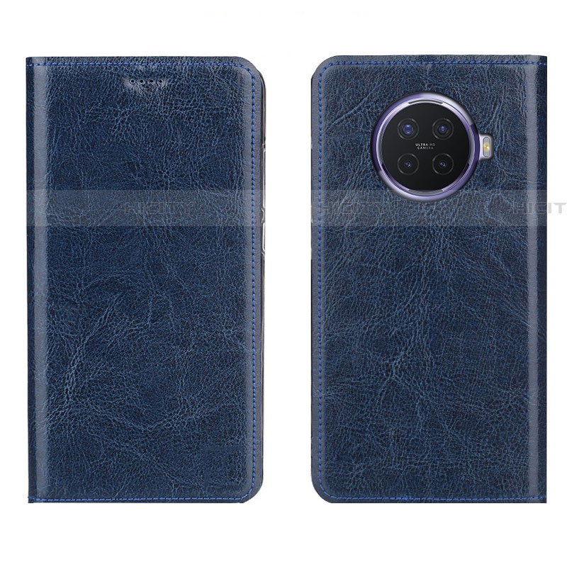 Coque Portefeuille Livre Cuir Etui Clapet L01 pour Oppo Ace2 Bleu Plus