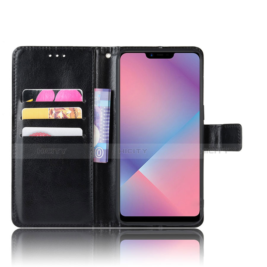 Coque Portefeuille Livre Cuir Etui Clapet L01 pour Oppo AX5 Plus