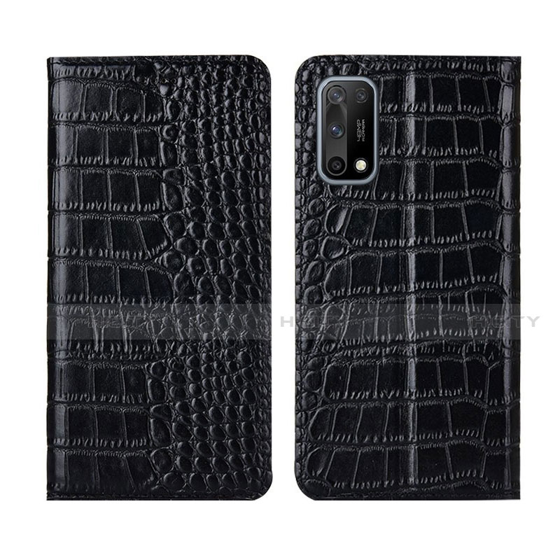 Coque Portefeuille Livre Cuir Etui Clapet L01 pour Oppo K7x 5G Noir Plus