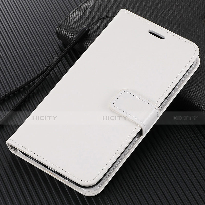 Coque Portefeuille Livre Cuir Etui Clapet L01 pour Oppo Reno2 Z Blanc Plus