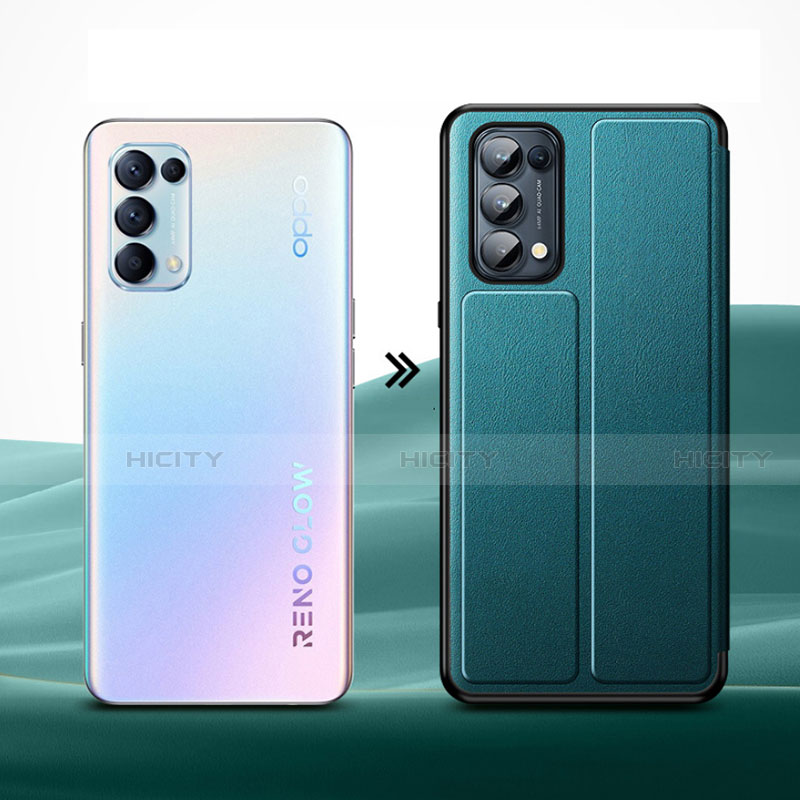 Coque Portefeuille Livre Cuir Etui Clapet L01 pour Oppo Reno5 Pro 5G Plus