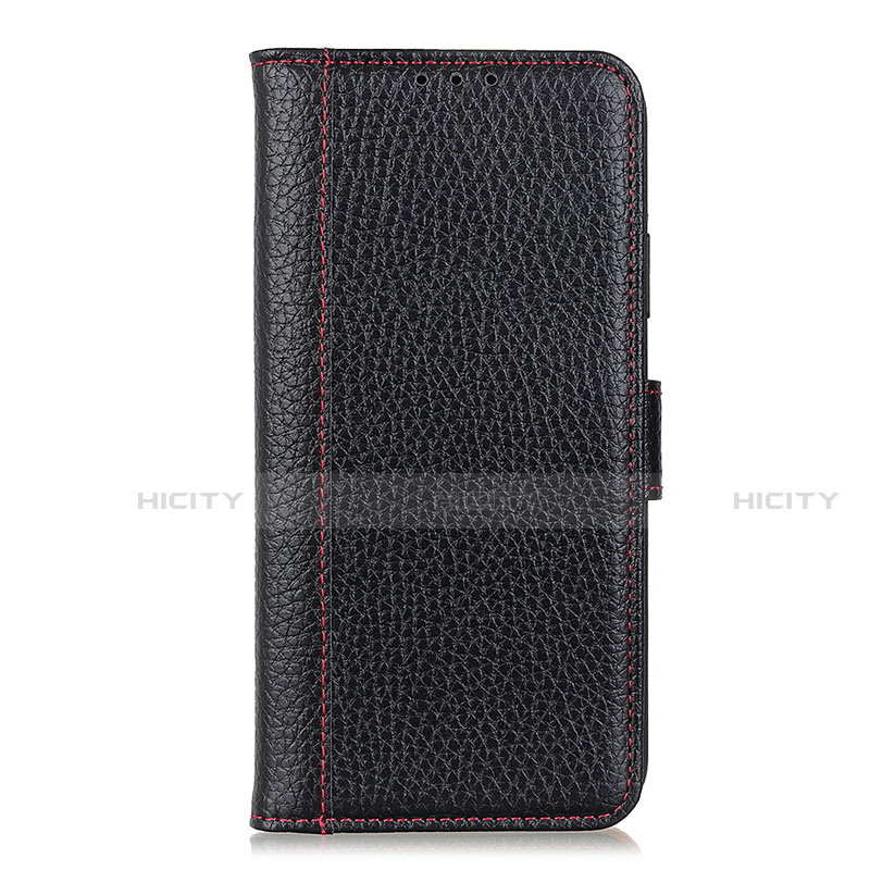 Coque Portefeuille Livre Cuir Etui Clapet L01 pour Realme 5 Pro Noir Plus