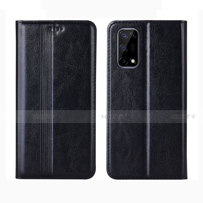 Coque Portefeuille Livre Cuir Etui Clapet L01 pour Realme Narzo 30 Pro 5G Noir Plus