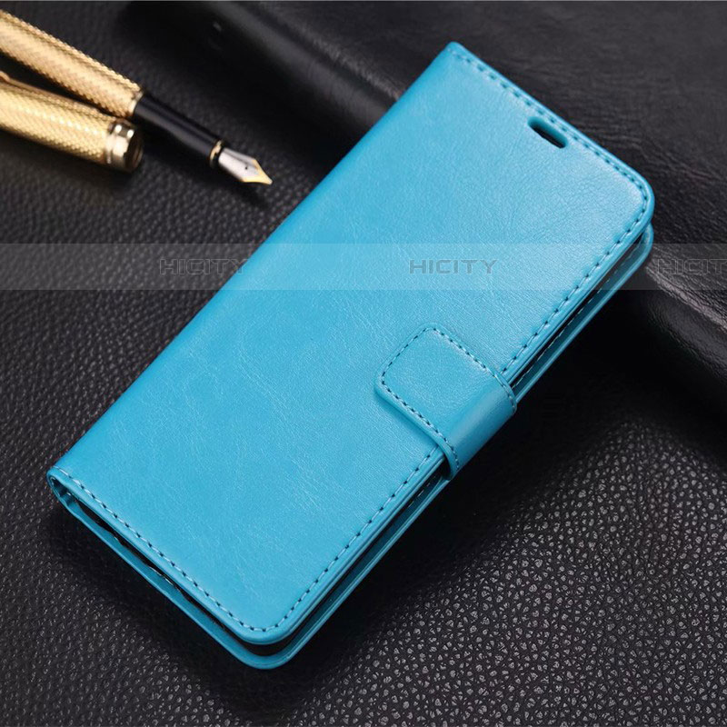 Coque Portefeuille Livre Cuir Etui Clapet L01 pour Realme X2 Bleu Ciel Plus