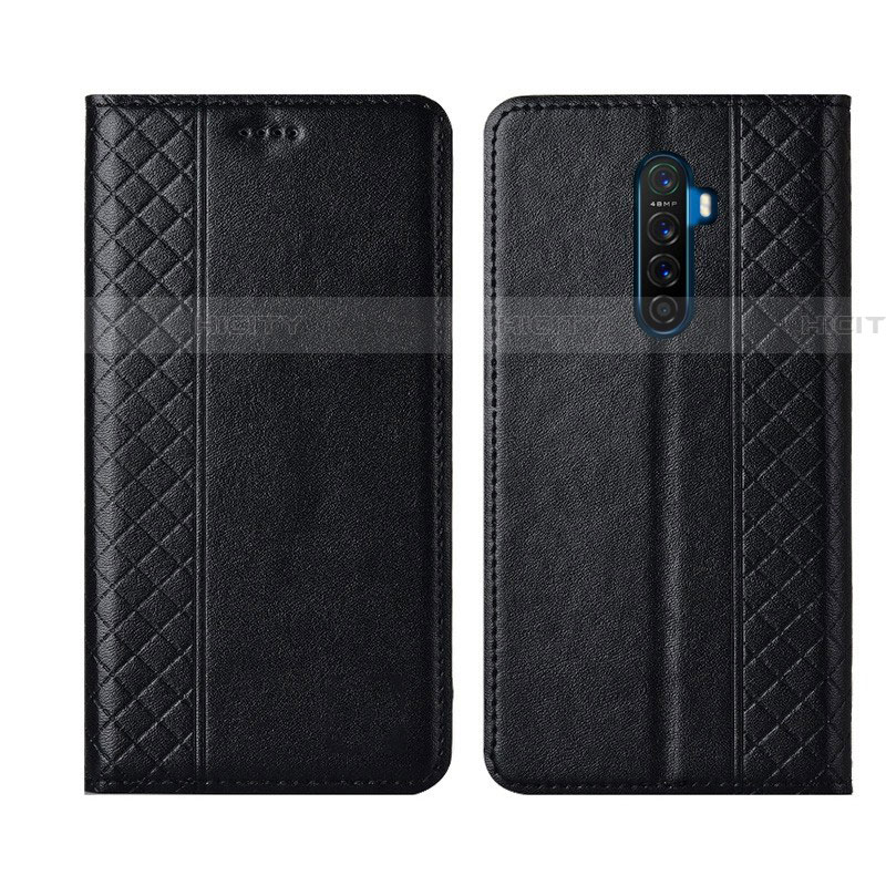 Coque Portefeuille Livre Cuir Etui Clapet L01 pour Realme X2 Pro Noir Plus