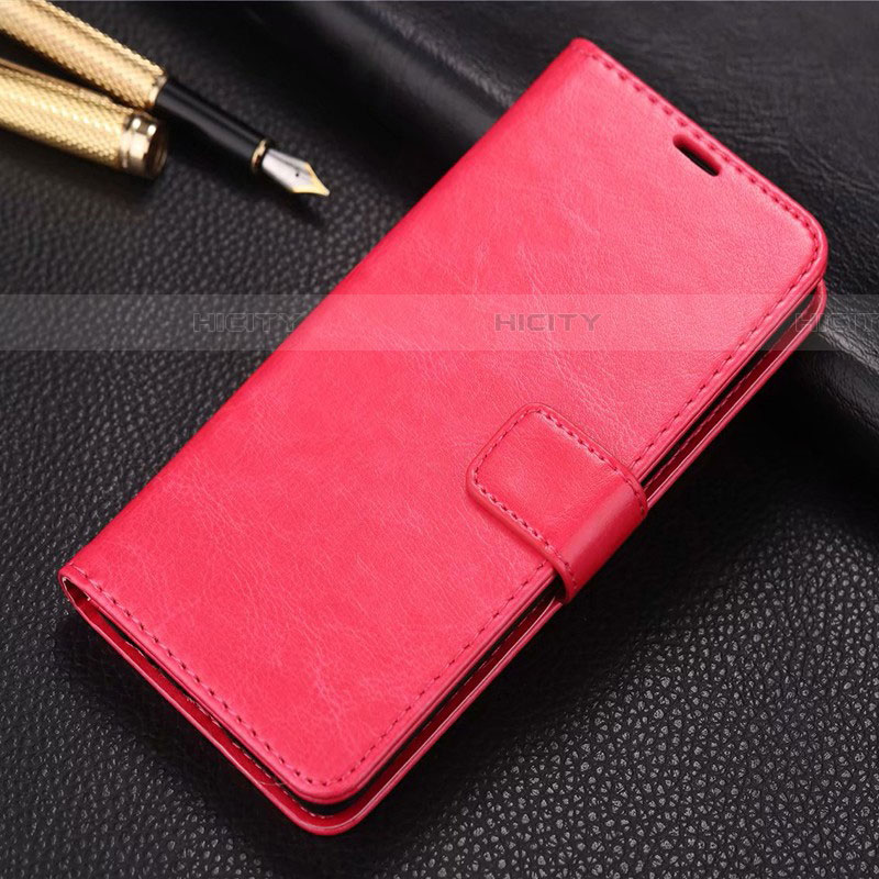 Coque Portefeuille Livre Cuir Etui Clapet L01 pour Realme X2 Rouge Plus