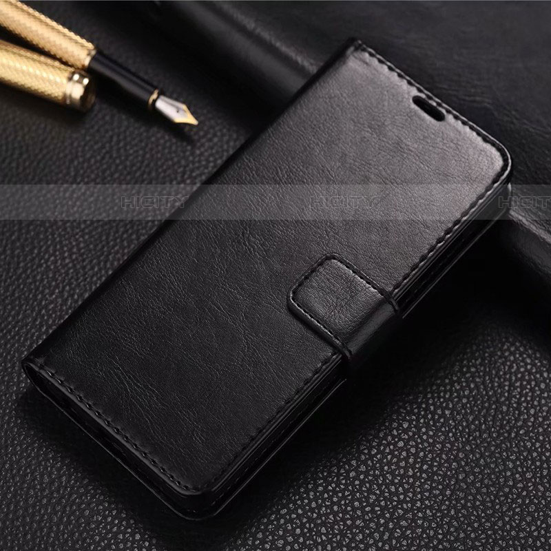 Coque Portefeuille Livre Cuir Etui Clapet L01 pour Realme XT Noir Plus