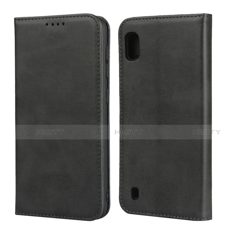 Coque Portefeuille Livre Cuir Etui Clapet L01 pour Samsung Galaxy A10 Noir Plus