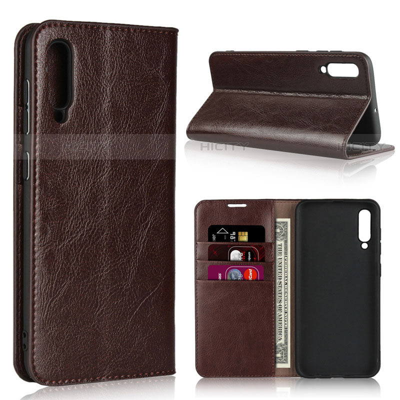 Coque Portefeuille Livre Cuir Etui Clapet L01 pour Samsung Galaxy A30S Marron Plus