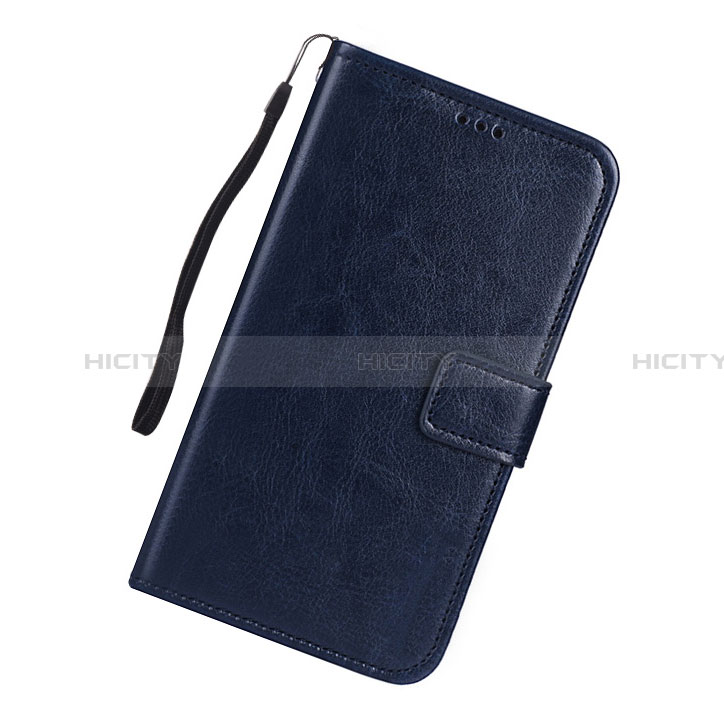 Coque Portefeuille Livre Cuir Etui Clapet L01 pour Samsung Galaxy A91 Bleu Plus